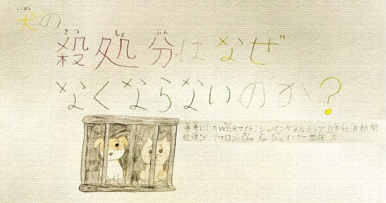 犬の殺処分はなぜなくならないのか？自由研究の表紙