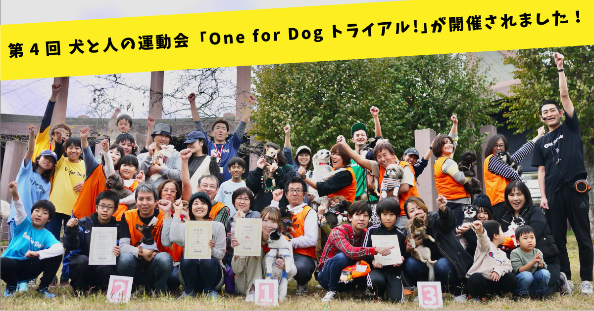 第4回犬と人の運動会OneforDogトライアル！