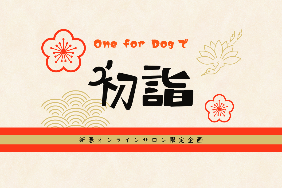 One for Dog で 初詣！？