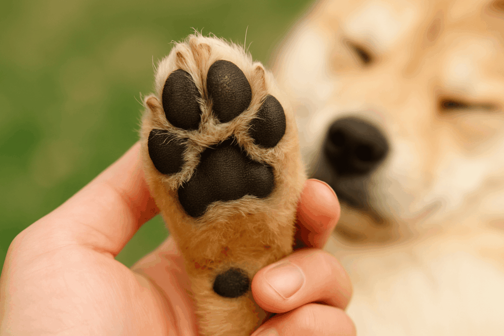 犬の足裏