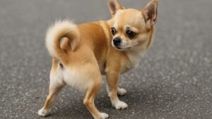 肛門腺が溜まっているチワワ